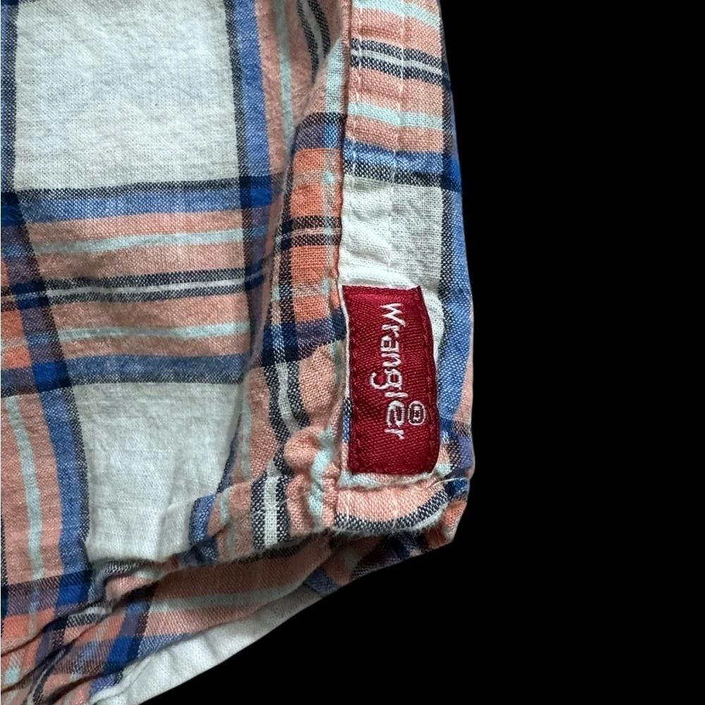 Wrangler Kids Plaid Shirt - White and Brown